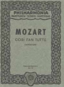 COSI FAN TUTTE KV588 OUVERTUERE FUER ORCHESTER STUDIENPARTITUR