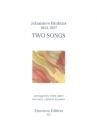 2 Songs for voice, clarinet and piano