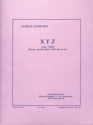 XYZ pour 3 flutes (piccolo, grande flute et flute alto en sol) partition et parties