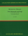 Mozart und Beethoven Menuette f�r 4 Saxophone (SATBar) Partitur und Stimmen