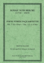 Streichquartette Es-Dur Nr.7 und G-Dur Nr.12  Partitur und Stimmen