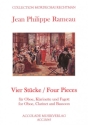 4 St�cke f�r Oboe, Klarinette und Fagott Partitur und Stimmen