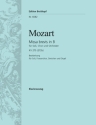 Missa brevis B-Dur KV275 f�r 3 Solostimmen, Frauenchor, Streicher und Orgel Orgelauszug (la)