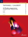 24 progressive Et�den f�r Fl�te (dt/en/fr)