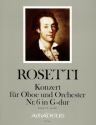 Konzert G-Dur Nr.6 RWV C36 f�r Oboe und Orchester Partitur