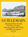 Quatuor h-Moll Nr.2 op.12,2 f�r Fl�te, Violine, Viola da gamba oder Viola, und Bc Partitur und Stimmen