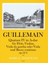 Quatuor A-Dur Nr.4 op.12,4 f�r Fl�te, Violine, Viola da gamba oder Viola und Bc Partitur und Stimmen