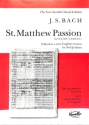 St. Matthew Passion Vocal Score (dt./en.) Jenkins, Neil, Ed