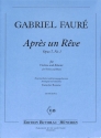 Apr�s un reve op.7,1 f�r Violine und Klavier