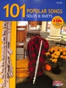 101 popular Songs (+ 3 CD's): for 1-2 flutes score