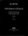 Kurtag H�lderlins Ges�nge op.35 Band 1 f�r Bariton (und Instrumente) Partitur Facsimile