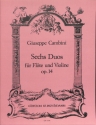 6 Duos op.14 f�r Fl�te und Violine Stimmen