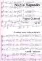 Quintet op.89 for piano, 2 violins, viola and Violoncello parts