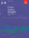 Scales and Arpeggios Grades 6-8 from 2012 for cello