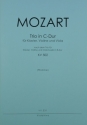 Trio C-Dur KV502 f�r Violine, Violoncello und Klavier f�r Violine, Viola und Klavier Partitur (=Klavier) und Stimmen