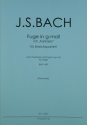 Pr�ludium und Fuge g-Moll BWV542 f�r Orgel f�r 2 Violinen, Viola und Violoncello Partitur und Stimmen