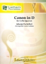 Canon in D for 4 cellos score and parts