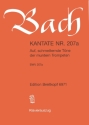 Auf schmetternde T�ne Kantate Nr.207a BWV207a Klavierauszug (dt)