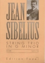 Trio g minor for violin, viola and violoncello score