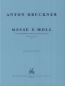 Messe e-Moll 2. Fassung 1882 f�r gem Chor und Bl�ser Klavierauszug