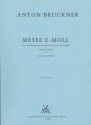Messe e-Moll 2. Fassung 1882 f�r Chor und Bl�ser Dirigierpartitur