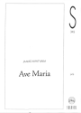 Ave Maria for mixed chorus a cappella score