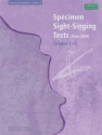 Specimen Sight-Singing Tests Grades 1-5 for voice and piano