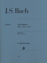 4 Duette BWV802-805 f�r Klavier (ohne Fingersatz)