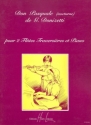 Nocturne aus Don Pasquale f�r 2 Fl�ten und Klavier Partitur und 2 Spielpartituren