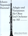 Adagio und Variationen op.102 f�r Oboe und Orchester Klavierauszug