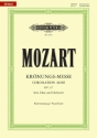 Kr�nungsmesse KV317 f�r Soli (SATB), Chor und Orchester Klavierauszug