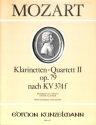 Klarinetten-Quartett II op.79 Es-Dur nach KV374f f�r Klarinette und Streichtrio Partitur und Stimmen