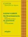6 Divertissements op.70 f�r Fl�te und Gitarre Partitur und Stimmen