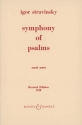 Symphony of psalms for mixed choir and orchestra vocal score