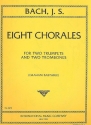 8 Chor�le f�r 2 Trompten und 2 Posaunen Partitur und Stimmen