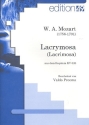Lacrimosa aus dem Requiem KV626 f�r Sopran, Oboe, Streicher und Orgel Partitur