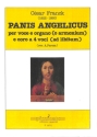 Panis Angelicus per voce e organo (harmonium), (coro misto ad lib) partitura