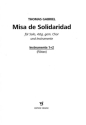 Misa de Solidaridad f�r Solo, gem Chor und Instrumente Instrumente 1+2 (Fl�ten)
