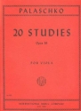 20 Studies op.36 for viola solo