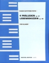 4 PRAELUDIEN OP.67 UND LEBENS- SKIZZEN OP.89 FUER KLAVIER