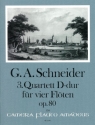 QUARTETT D-DUR NR.3 OP.80 FUER 4 FLOETEN    STIMMEN PAEULER, BERNHARD, ED