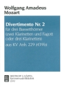Divertimento Nr.2 aus KVAnh.229 f�r 3 Bassetth�rner Partitur und Stimmen