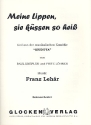 Meine Lippen sie k�ssen so hei� aus Giuditta: f�r Salonorchester Direktion und Stimmen (POD)