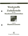 Werkstoffe und Zulieferteile f�r den Instrumentenbau Basisband B Blasinstrumentenbau
