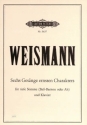 6 Ges�nge ernsten Charakters f�r tiefe Stimme und Klavier