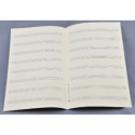 Notenpapier Oktav-Format hoch 8 Systeme 17x27 cm (5 B�gen)