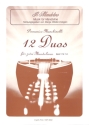 12 Duos Band 1 (Nr.1-6) f�r 2 Mandolinen Spielpartitur