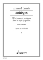SOLFEGES LENAIN THEORIQUES ET TRATIQUES DANS LA STYLE POPULAIRE VOL.1