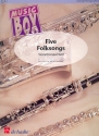 5 Folksongs f�r 4 Saxophone(AATB) Partitur und Stimmen