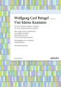 4 kleine Kantaten f�r gem Chor und Instrumente Streicherset (3-3-2-3)